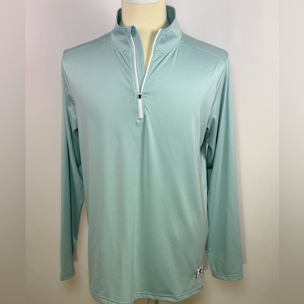 Costa Del Mar Voyage‎ Men's Light Blue Pullover Quarter Zip Size L